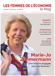 Marie-Jo Zimmermann ’ LES FEMMES DE L