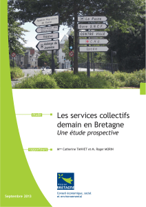 Les services collectifs demain en Bretagne Une étude prospective étude