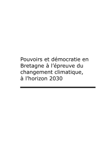 Pouvoirs et démocratie en Bretagne à l’épreuve du changement climatique, à l’horizon 2030