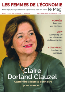 Claire Dorland Clauzel LES FEMMES DE L’ÉCONOMIE le Mag’