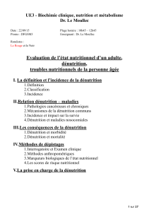 ! UE3 - Biochimie clinique, nutrition et métabolisme Dr. Le Moullec