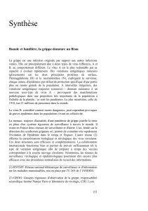 Synthèse Banale et familière, la grippe demeure un fléau