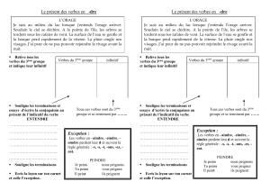 Le présent des verbes en -dre