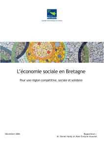 L’économie sociale en Bretagne Pour une région compétitive, sociale et solidaire