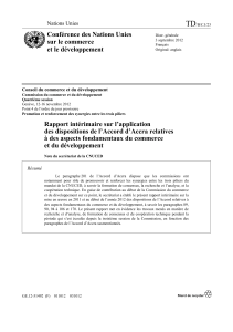 TD Conférence des Nations Unies sur le commerce et le développement