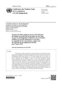 TD Conférence des Nations Unies sur le commerce et le développement