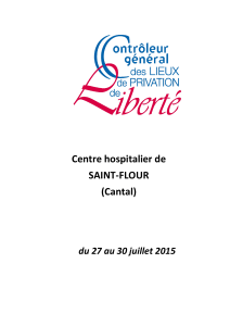 Centre hospitalier de SAINT-FLOUR (Cantal)