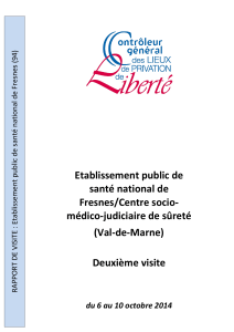 Etablissement public de santé national de Fresnes/Centre socio- médico-judiciaire de sûreté