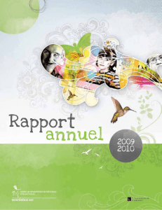 Rapport  annuel 2009