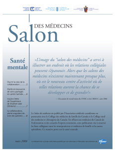 Salon Santé mentale DES MÉDECINS