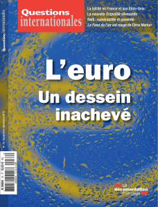 L’euro Un dessein inachevé &#34;