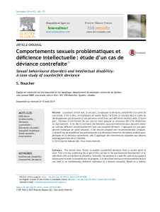 Comportements sexuels problématiques et