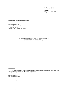 27 février 1992 FRANÇAIS Original : ANGLAIS CONFERENCE DES NATIONS UNIES SUR