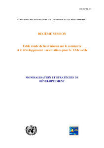 DIXIÈME SESSION Table ronde de haut niveau sur le commerce
