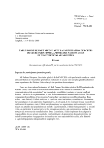 TD(X)/Misc.4 et Corr.1 13 février 2000 FRANÇAIS Original : ANGLAIS