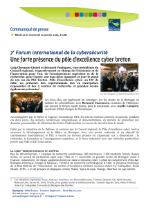 Une forte présence du pôle d'excellence cyber breton 7 Communiqué de presse