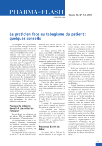 Le praticien face au tabagisme du patient : quelques conseils