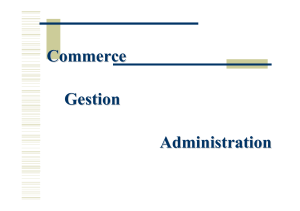 Commerce Gestion Administration