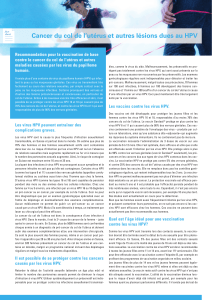Recommandation pour la vaccination de base