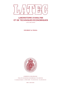 LABORATOIRE  D'ANALYSE ET  DE  TECHNIQUES  &Eacute;CONOMIQUES U
