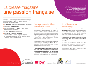 une passion française La presse magazine,