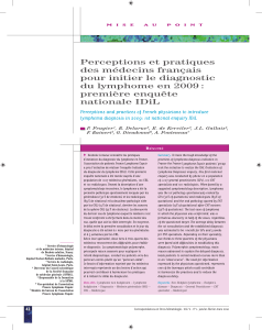 Perceptions et pratiques des médecins français pour initier le diagnostic