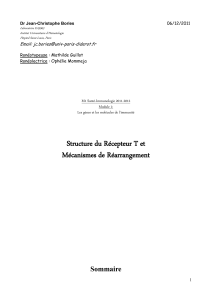 8 m canismes de r arrangement et structure du r cepteur t roneo