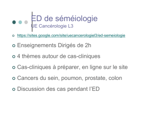 ED de séméiologie