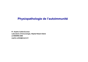 Physiopathologie de l’autoimmunité