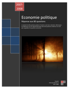 Economie politique 2007- 2008