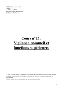 UE 8 Système neurosensoriel Pr Kubis Le 07/03/13 à 15h30 Ronéotypeur: Paul Hermabessière