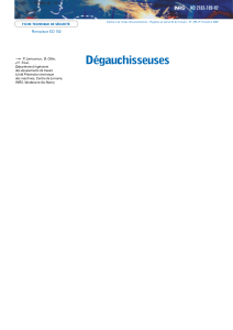 Dégauchisseuses I ND 2183-189-02 Remplace ED 702