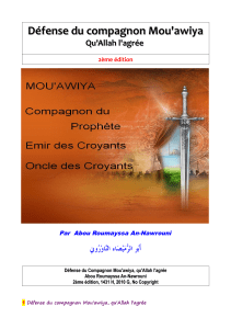 defense du compagnon mouawiya