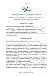 Société Française de Psychologie du Sport