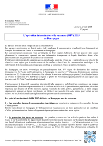 L’opération interministérielle vacances (OIV) 2015 en Bourgogne
