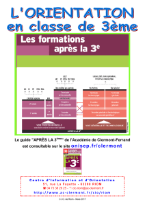 o n i s e p .f r / c...  Le guide &#34;APRÈS LA 3 &#34; de l'Académie de Clermont-Ferrand