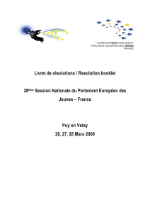 Livret de résolutions / Resolution booklet 28
