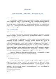 Explication Lettres persanes Introduction