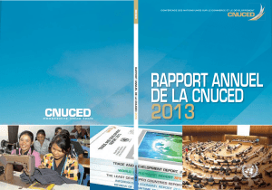 2013  RAPPORT ANNUEL DE LA CNUCED