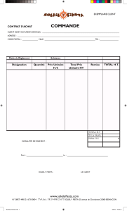 COMMANDE EXEMPLAIRE CLIENT CONTRAT D’ACHAT