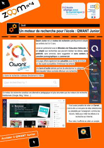 Un moteur de recherche pour l’école : QWANT Junior Outil