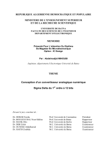 REPUBLIQUE ALGERIENNE DEMOCRATIQUE ET POPULAIRE MINISTERE DE L’ENSEIGNEMENT SUPERIEUR