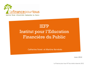 IEFP Institut pour l’Education Financière du Public