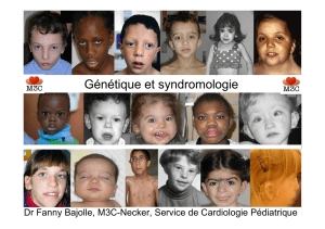 Génétique et syndromologie Turner Dr Fanny Bajolle, M3C-Necker, Service de Cardiologie Pédiatrique