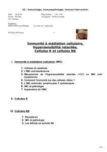 UE : Immunologie, Immunopathologie, Immuno-intervention