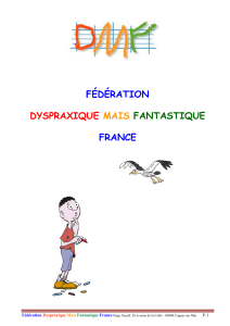 FÉDÉRATION FRANCE DYSPRAXIQUE MAIS