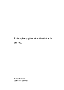 Rhino-pharyngites et antibiothérapie en 1992