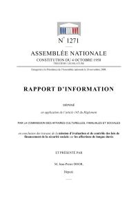 N 1271 ASSEMBLÉE NATIONALE RAPPORT D’INFORMATION