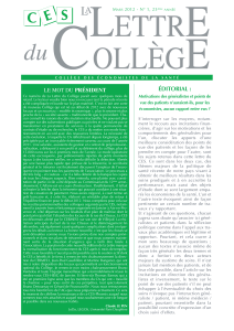 ÉDITORIAL : PRÉSIDENT M 2012 - N° 1, 23