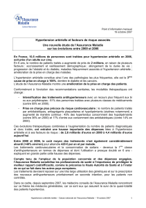 Hypertension artérielle et facteurs de risque associés